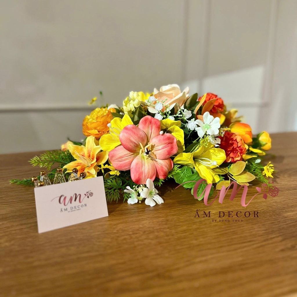 DẢI HOA BÀN HỌP BH097