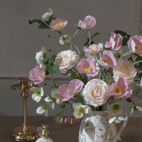  BÌNH HOA A RANUNCULUS PALE 