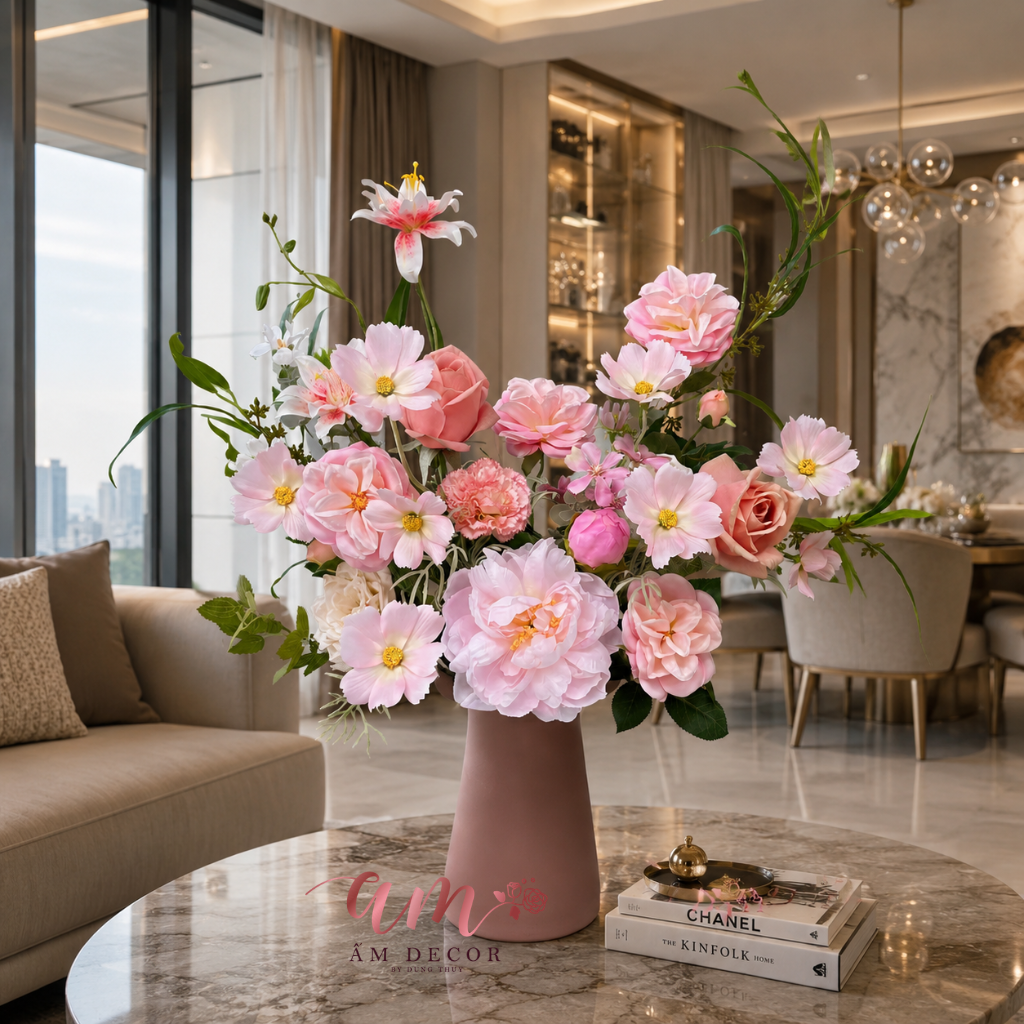 BÌNH HOA AURÉLIE PINK SIGNATURE
