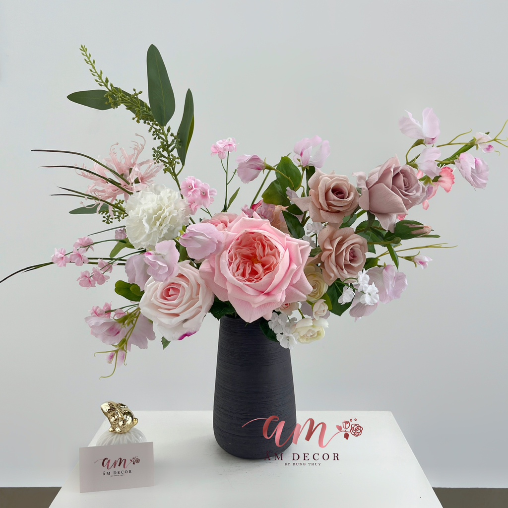 BÌNH HOA MOIRÉ ROSE