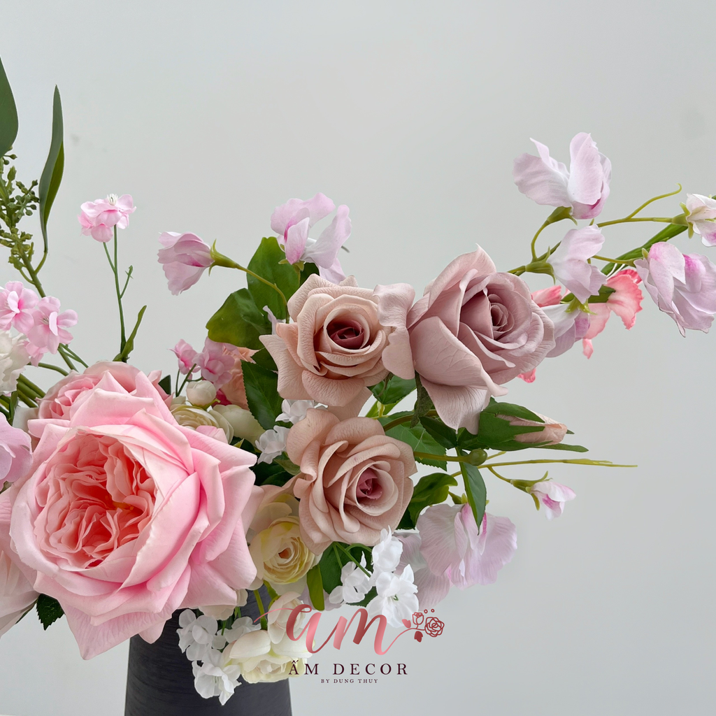 BÌNH HOA MOIRÉ ROSE