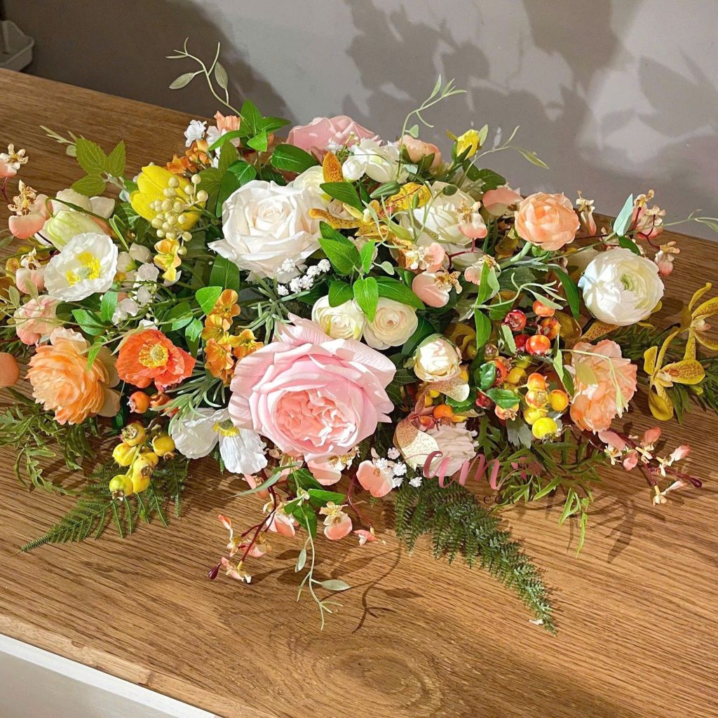 DẢI HOA BÀN HỌP BH061