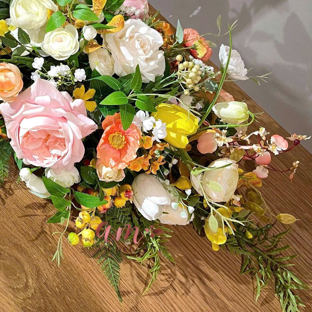 DẢI HOA BÀN HỌP BH061