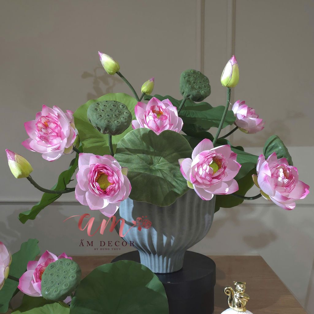 BÌNH HOA LOTUS BLUSH