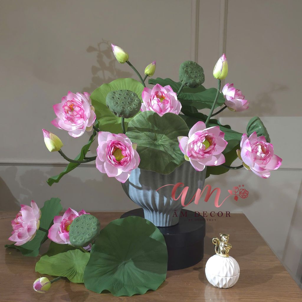 BÌNH HOA LOTUS BLUSH