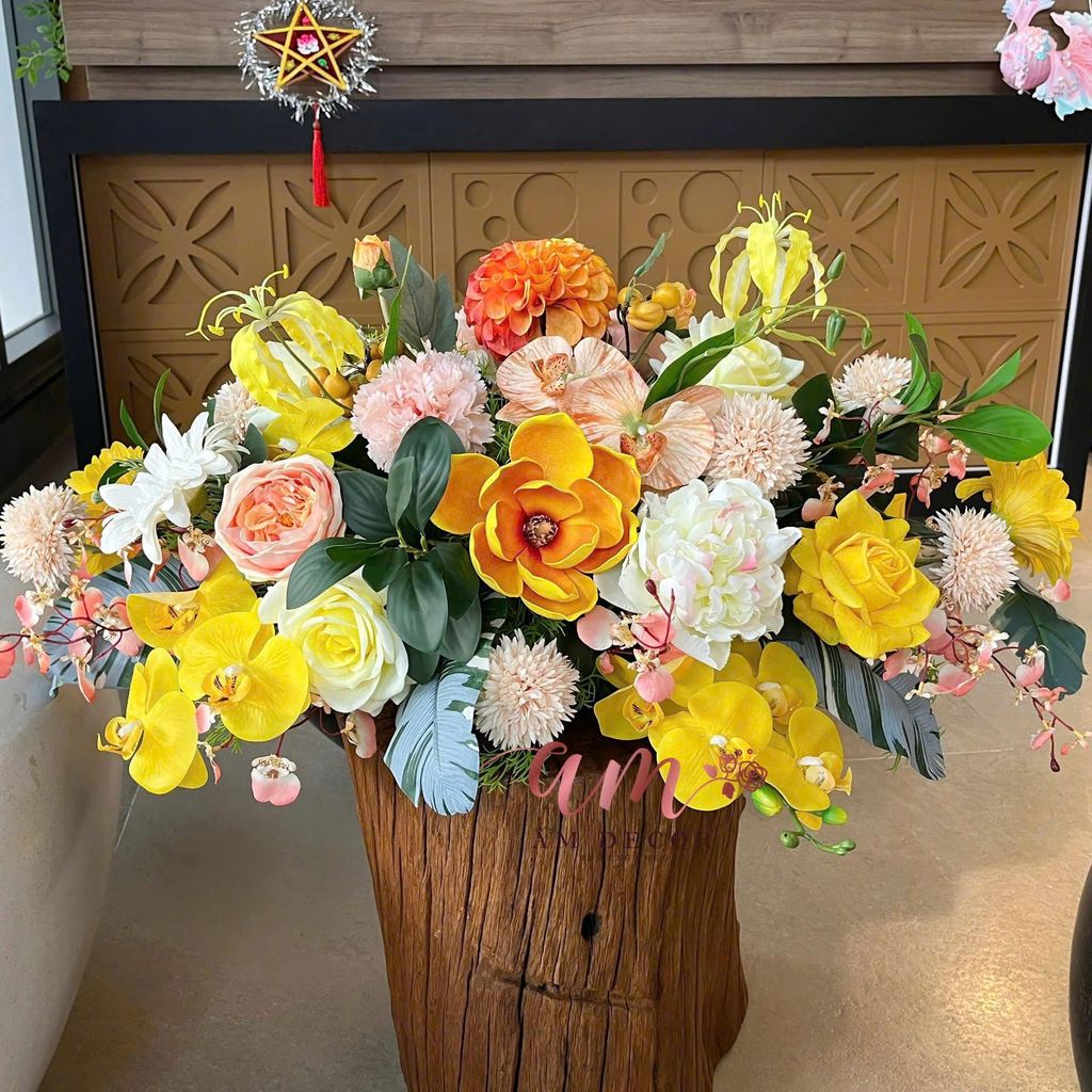 DẢI HOA BÀN HỌP BH064