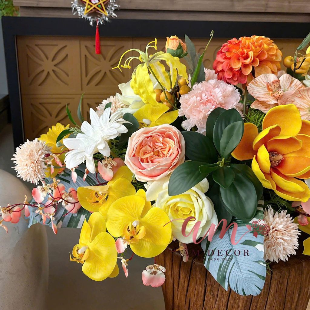 DẢI HOA BÀN HỌP BH064