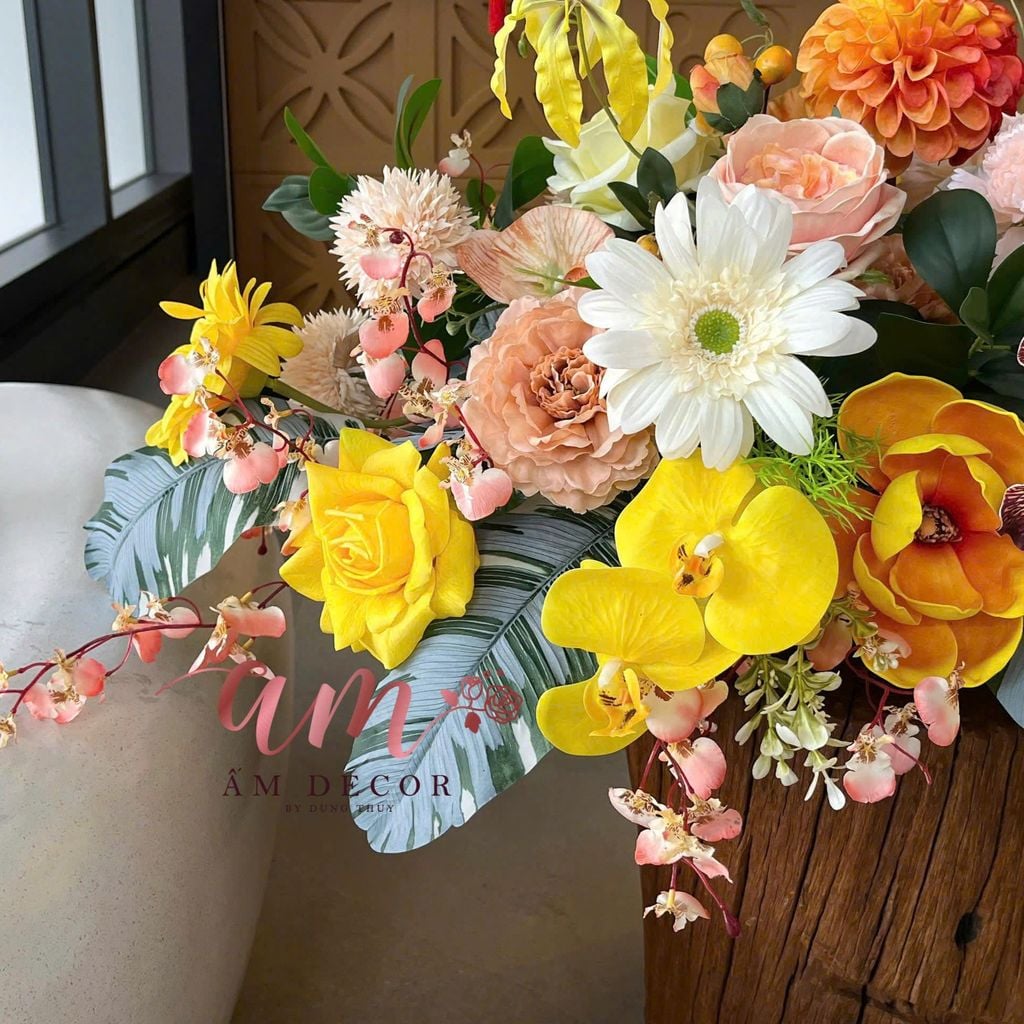 DẢI HOA BÀN HỌP BH064