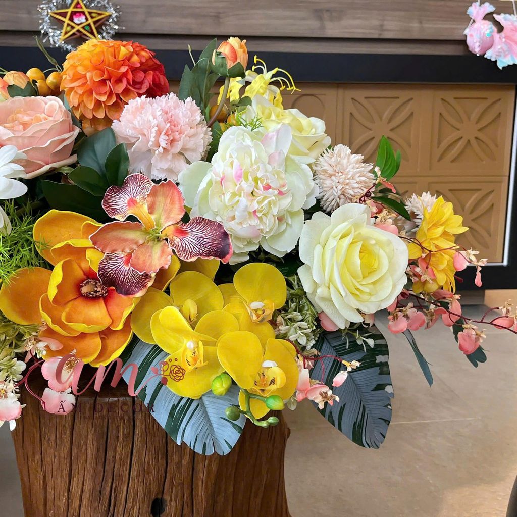 DẢI HOA BÀN HỌP BH064