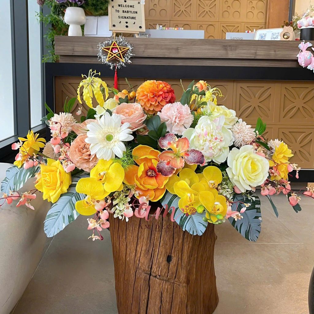 DẢI HOA BÀN HỌP BH064