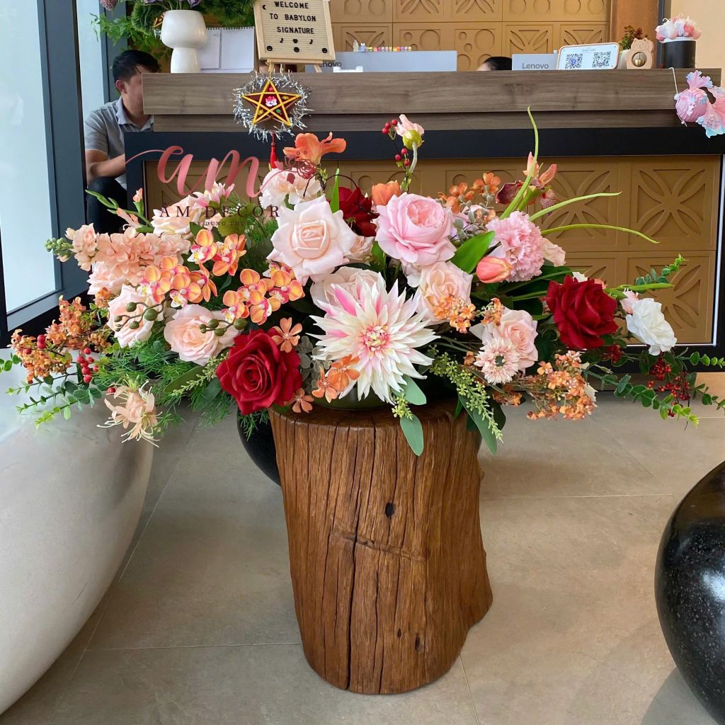 DẢI HOA BÀN HỌP BH066