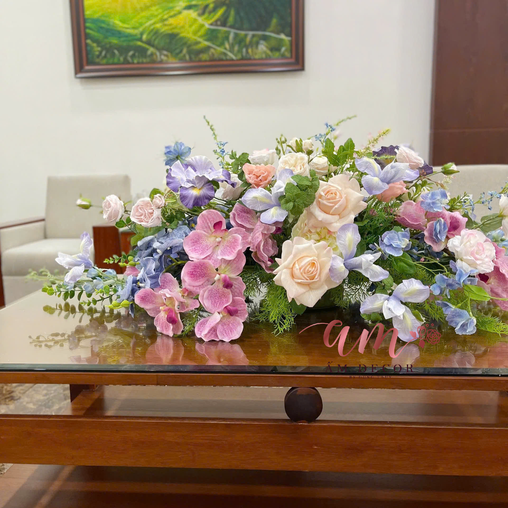 DẢI HOA BÀN HỌP BH065