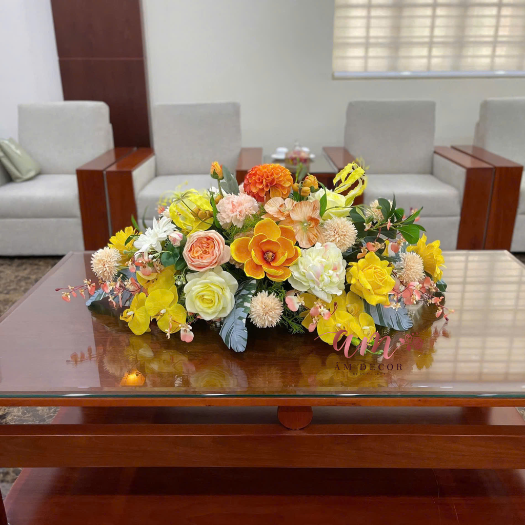 DẢI HOA BÀN HỌP BH064