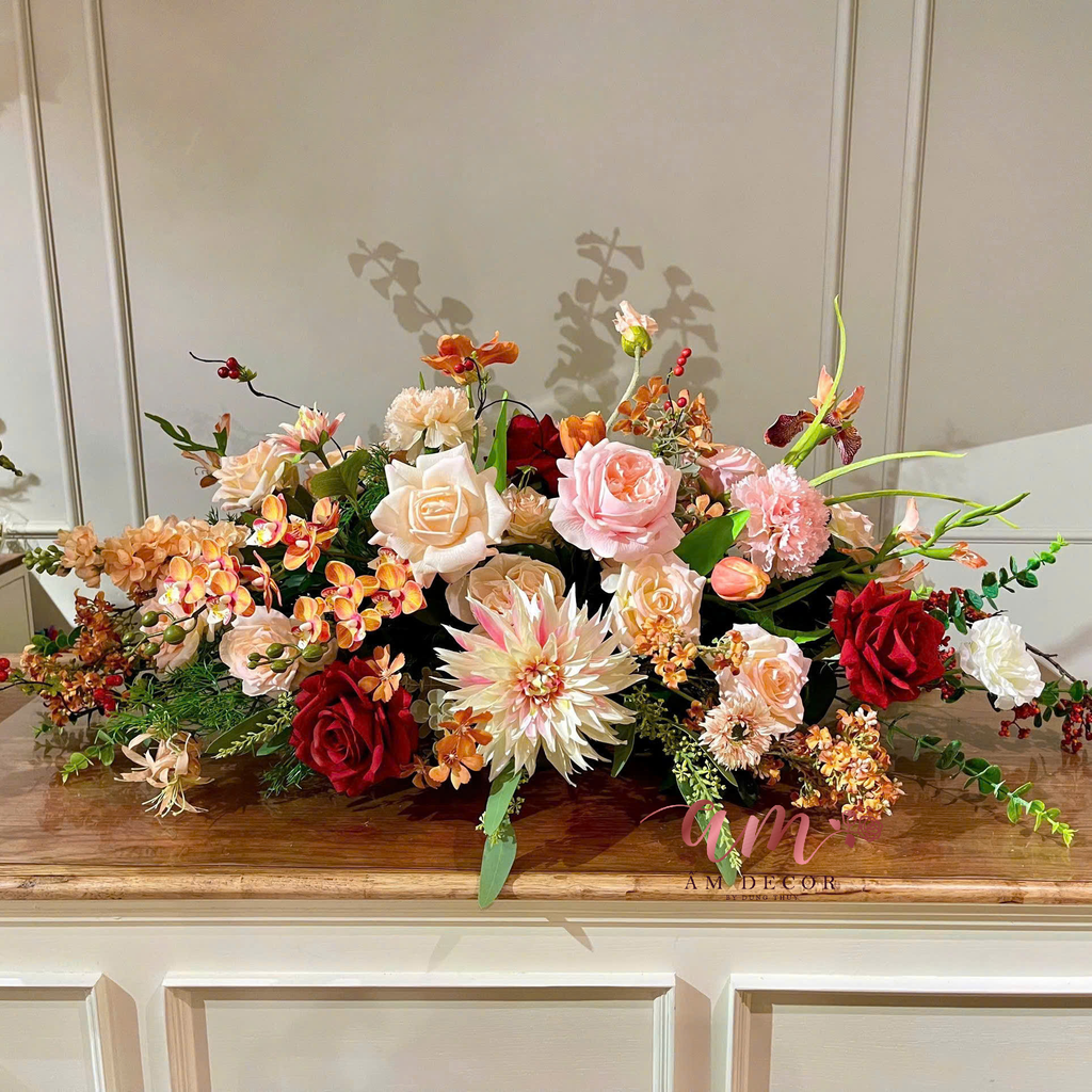 DẢI HOA BÀN HỌP BH066