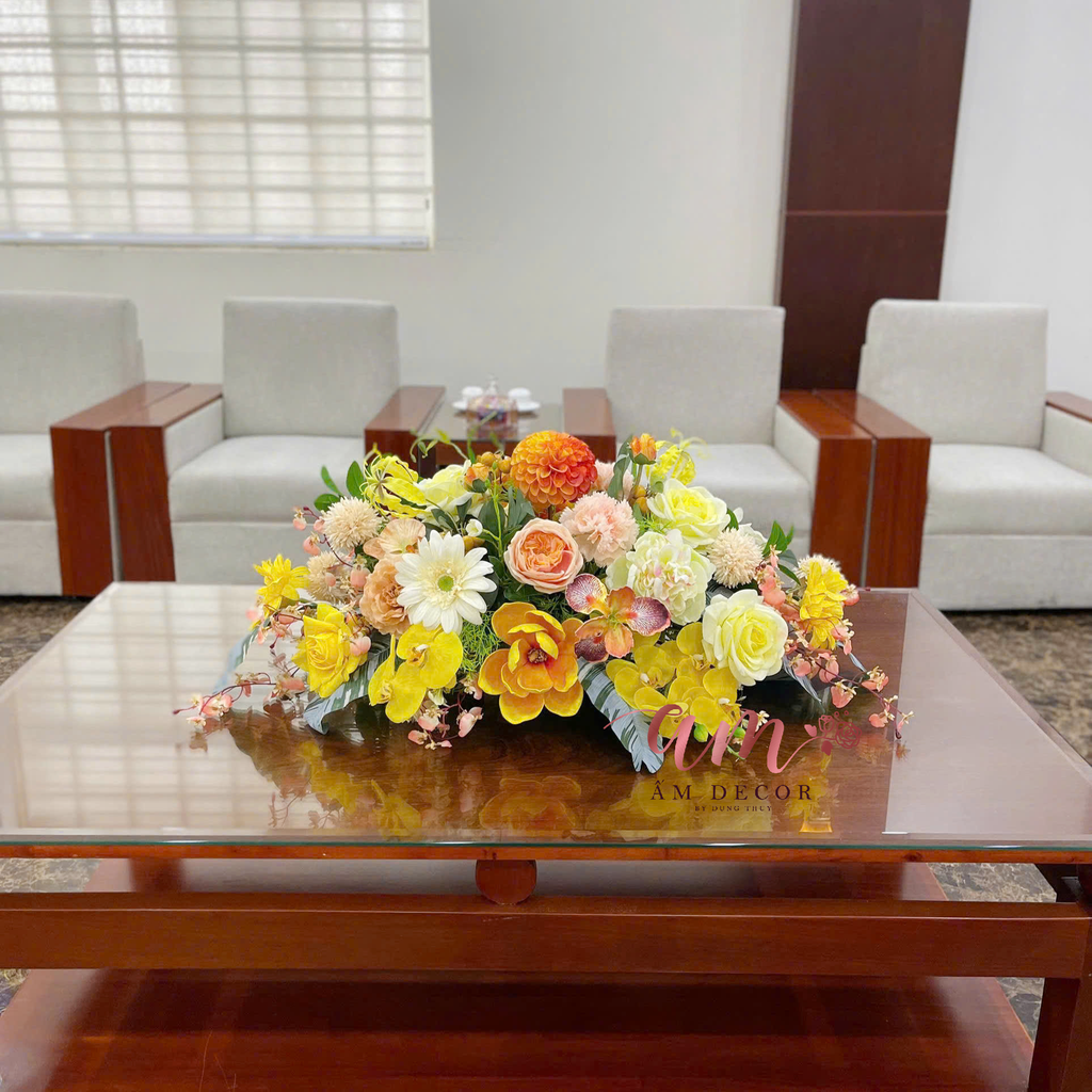 DẢI HOA BÀN HỌP BH064