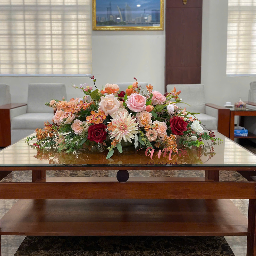 DẢI HOA BÀN HỌP BH066