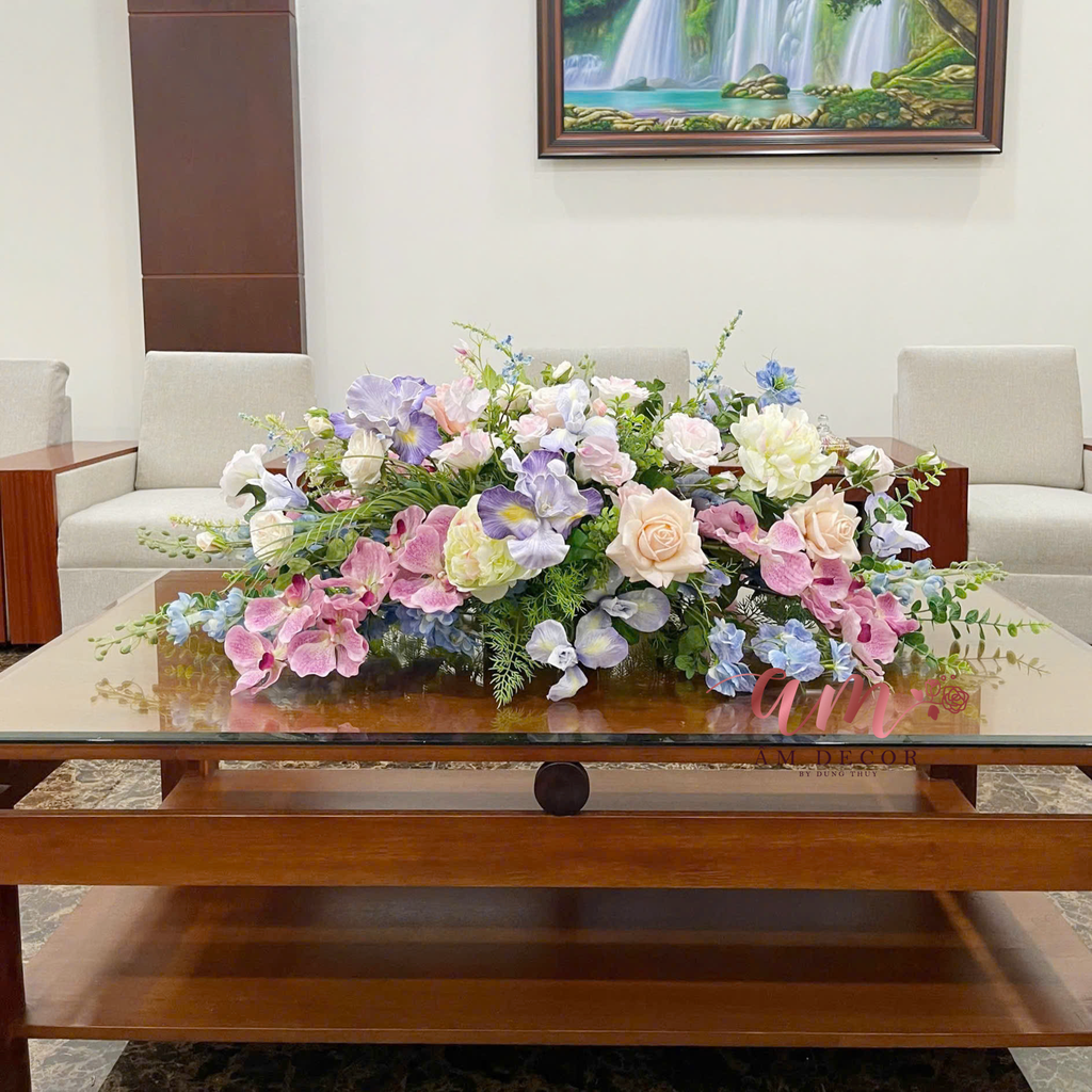 DẢI HOA BÀN HỌP BH065