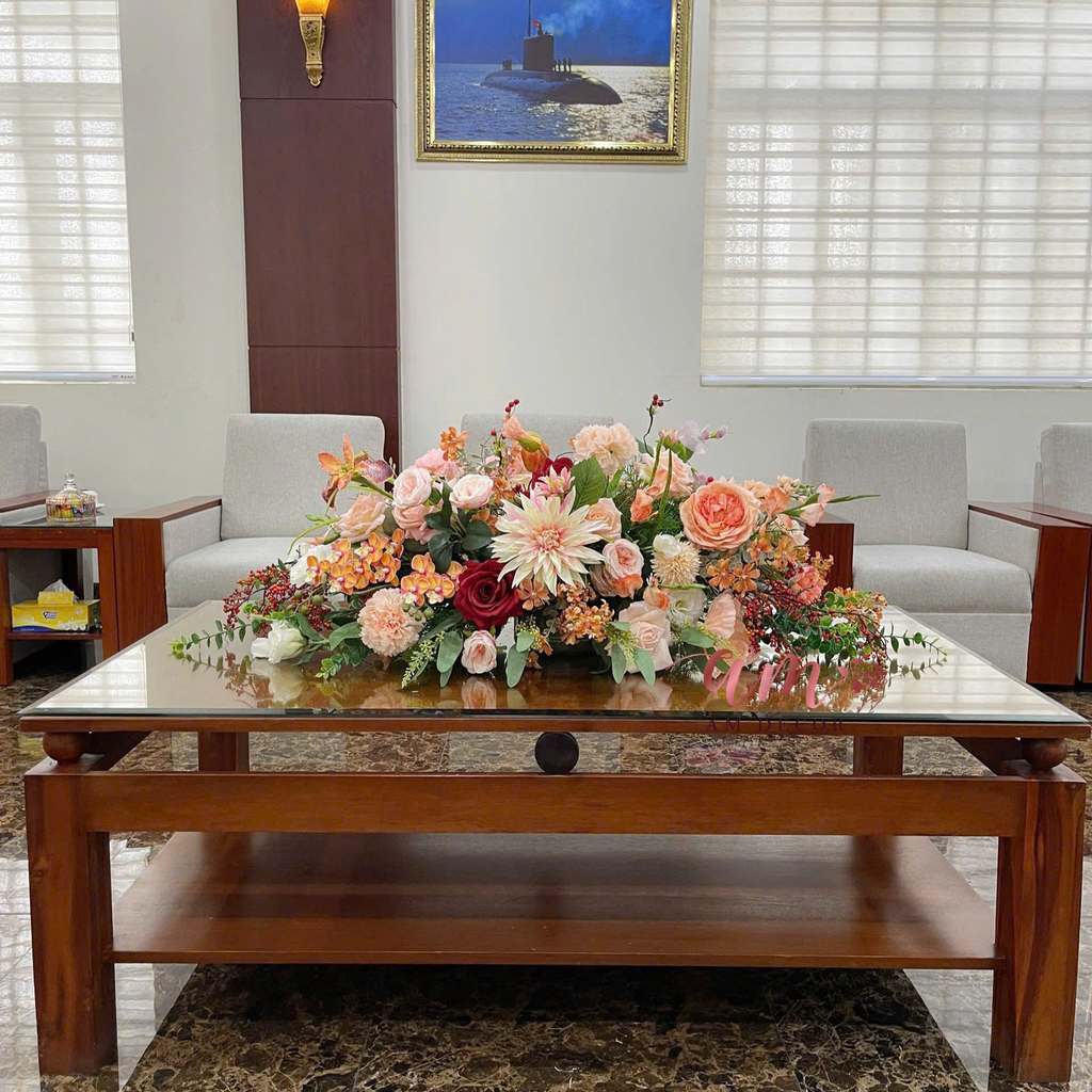 DẢI HOA BÀN HỌP BH066