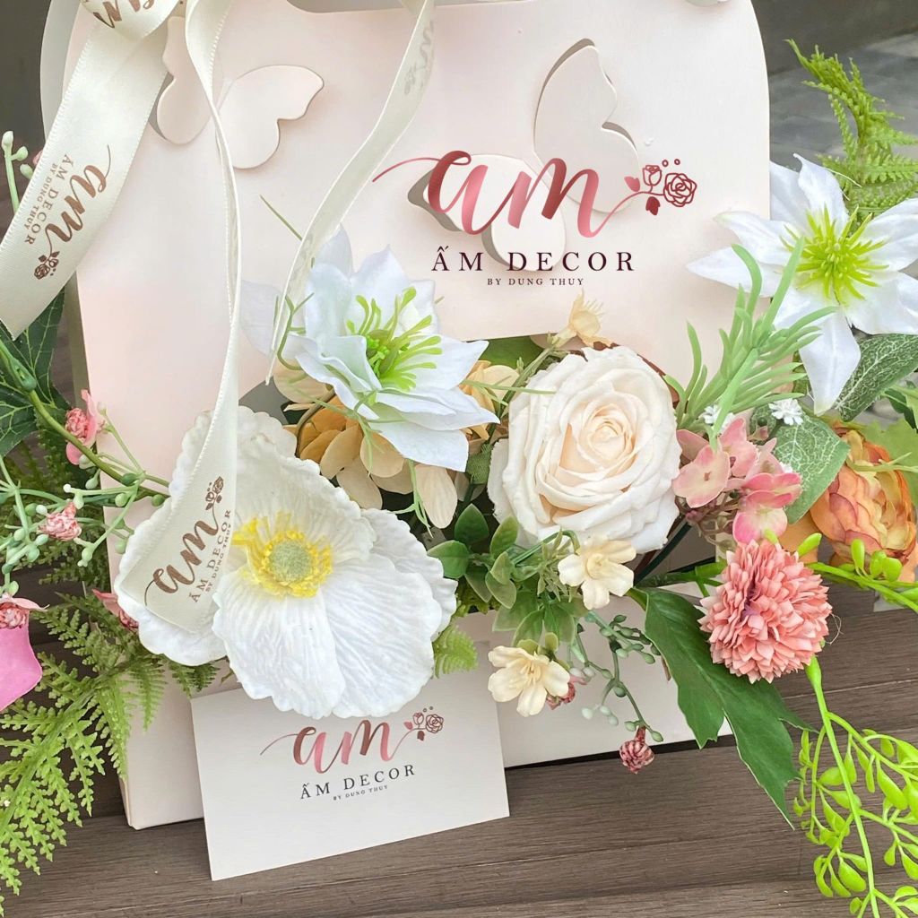 Giỏ Hoa Autumn Coral