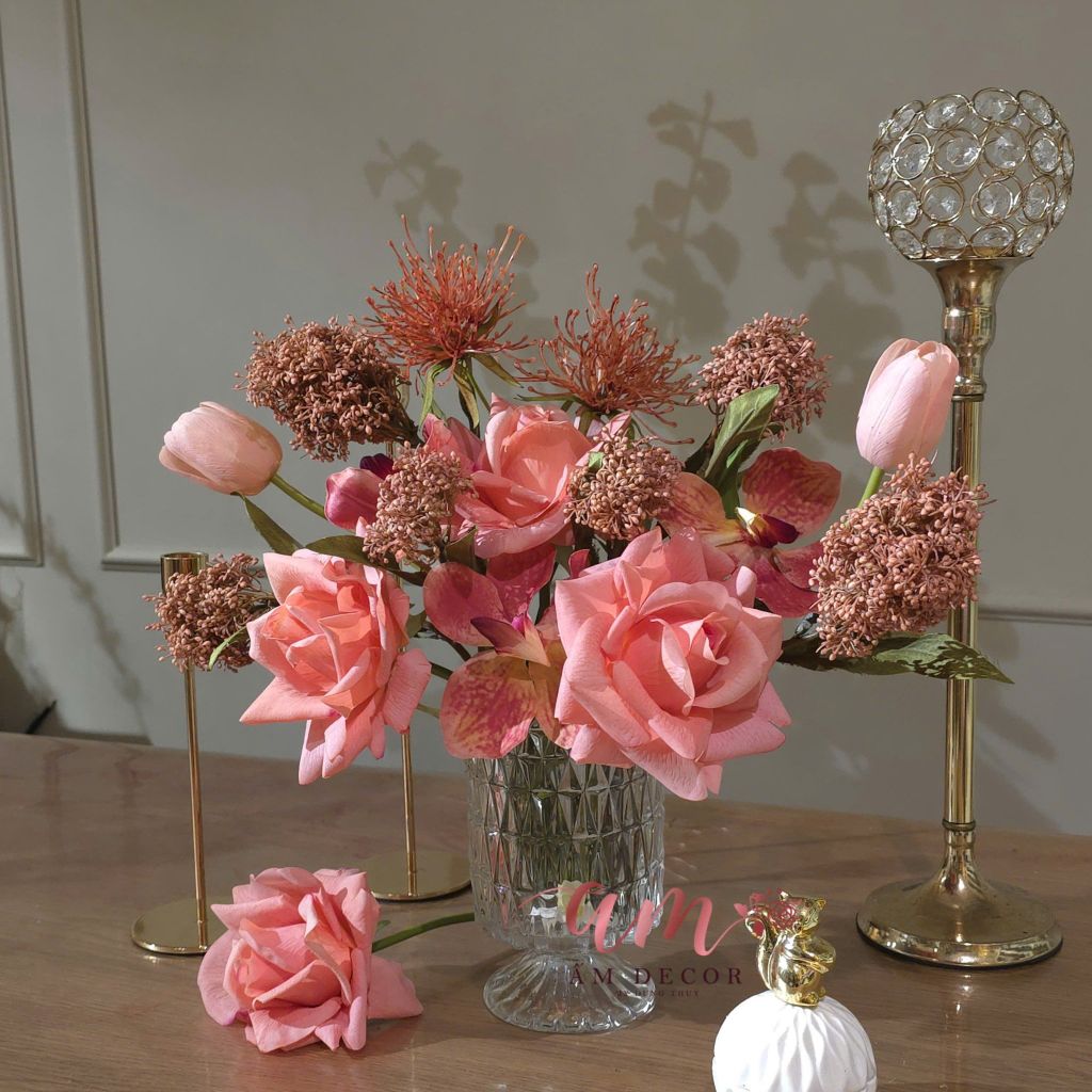 BÌNH HOA AURA PEACH