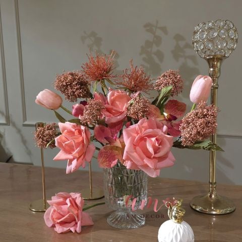  BÌNH HOA AURA PEACH 