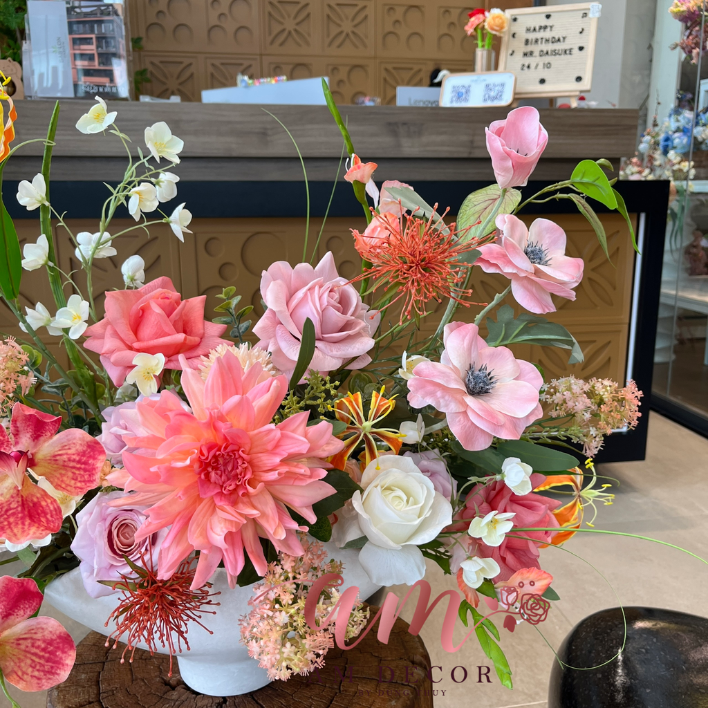 BÌNH HOA ABLOOM PEACH