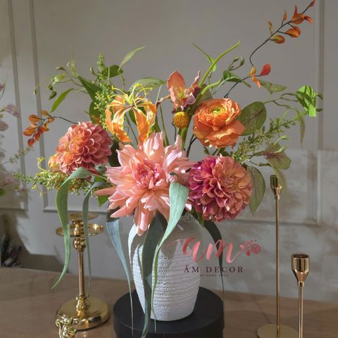  BÌNH HOA GLOW ORANGE 