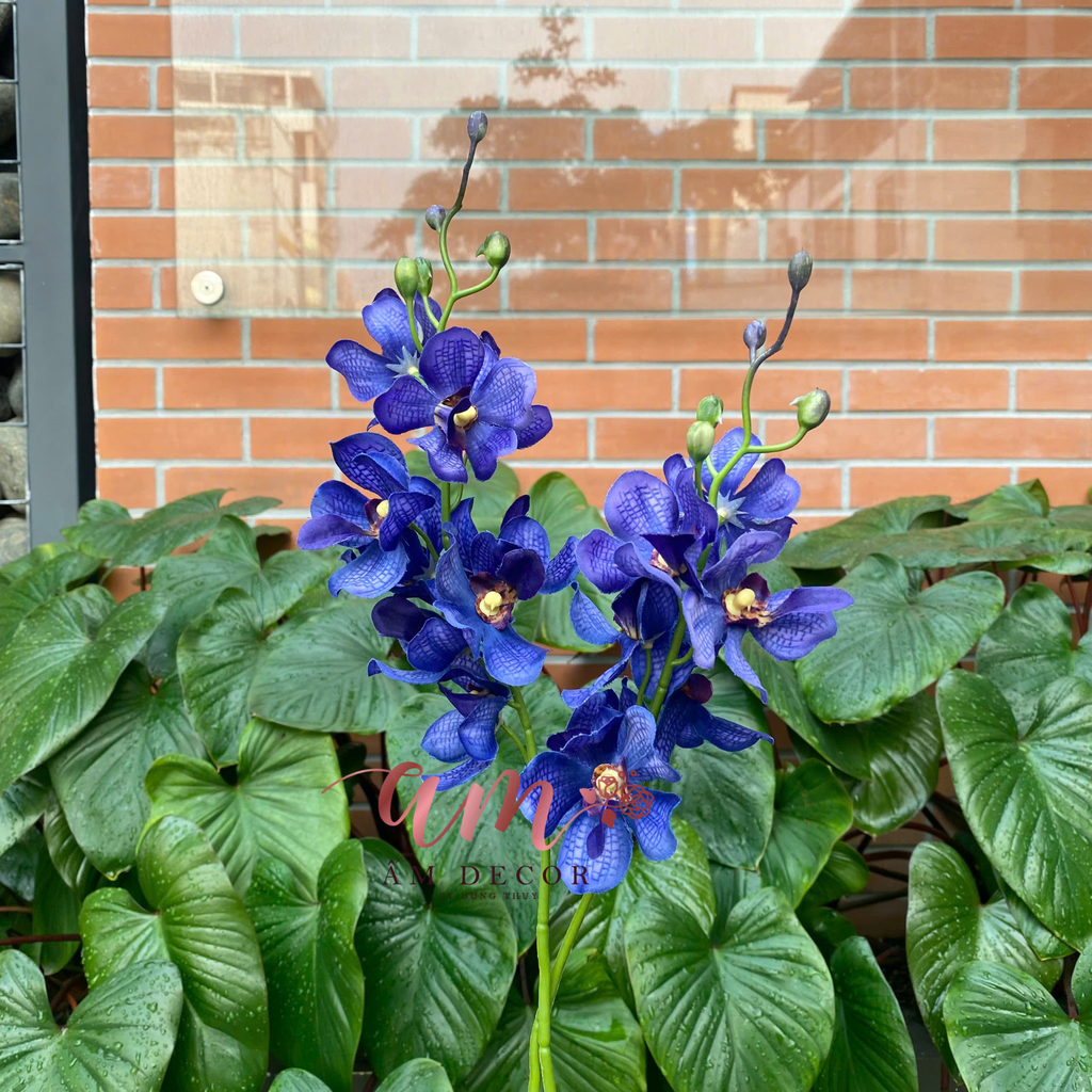 HOA LAN LAVANDA CÀNH NHỎ 3D (Xanh Dương Đậm)