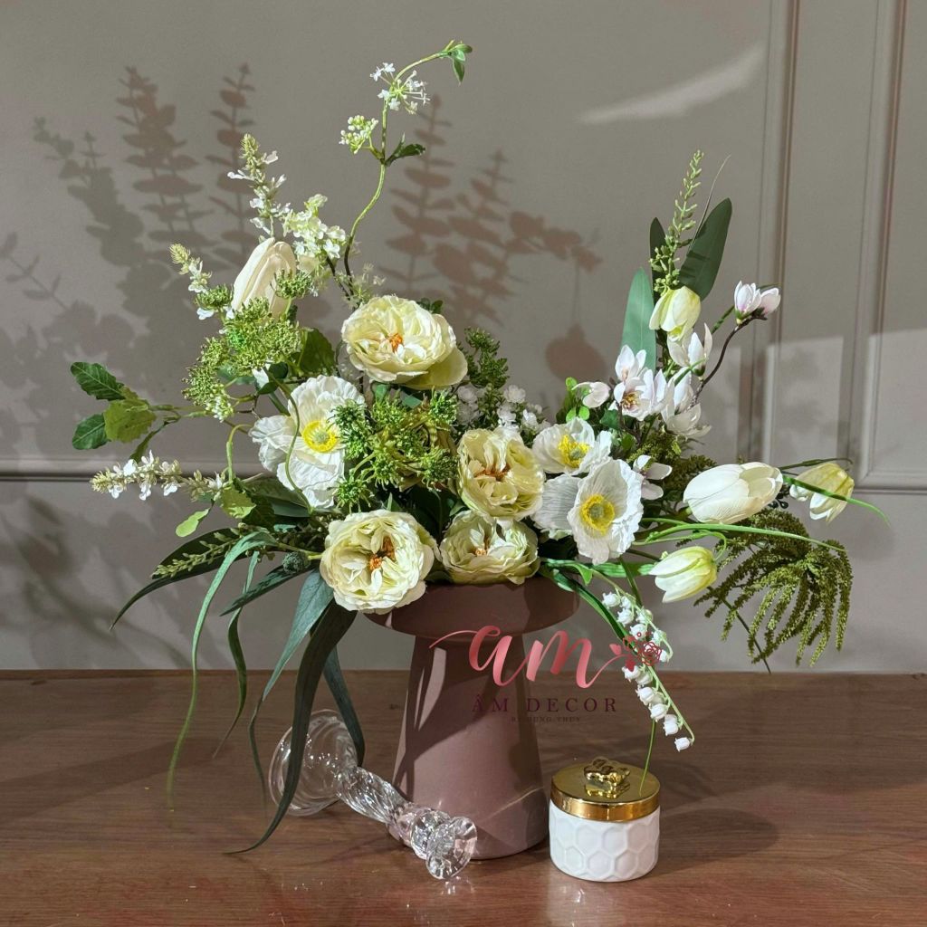 BÌNH HOA SNOWY GARDEN