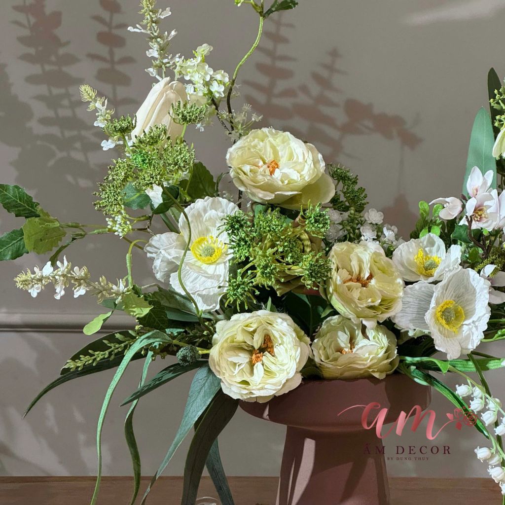 BÌNH HOA SNOWY GARDEN