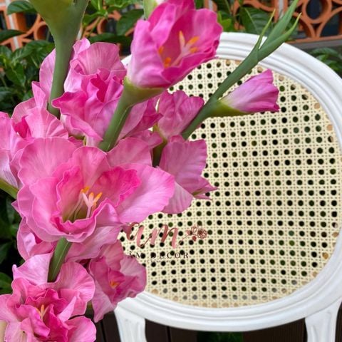  CÀNH HOA LAY ƠN LỤA ẨM (Hồng) 