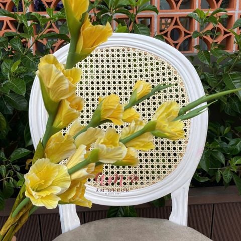  CÀNH HOA LAY ƠN LỤA ẨM (Vàng) 