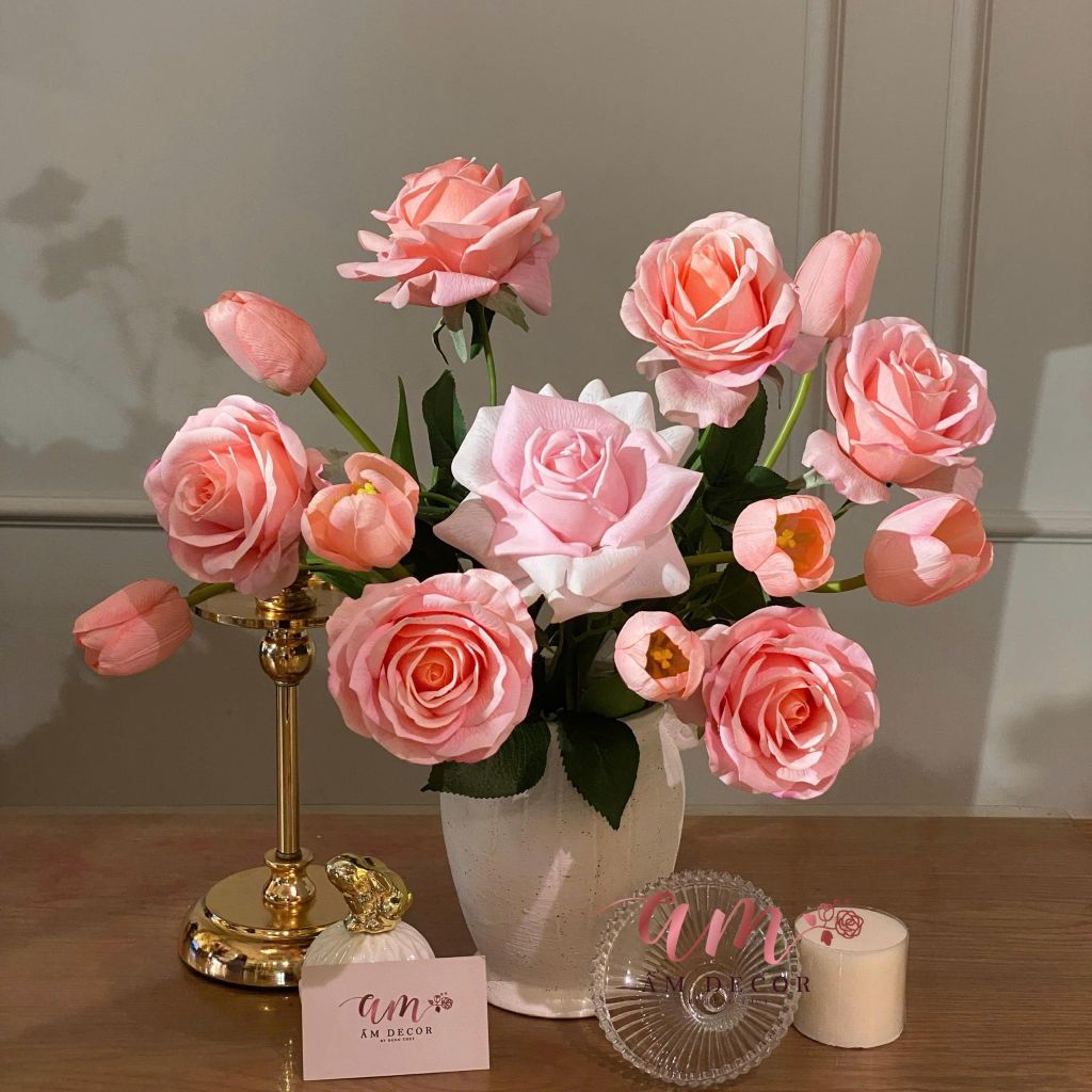 BÌNH HOA AUSTIN TULIP PUNCH