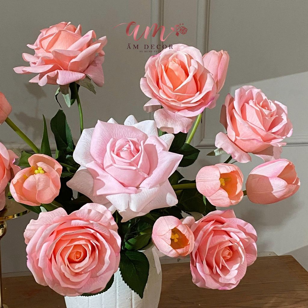 BÌNH HOA AUSTIN TULIP PUNCH