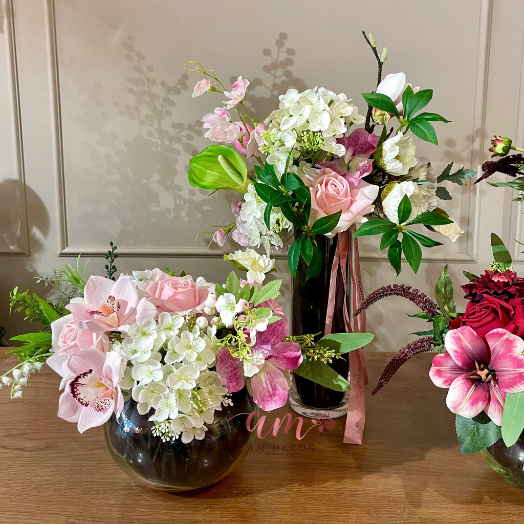 SET 2 BÌNH HOA BABLE PINK