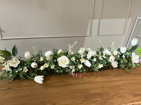  DẢI HOA IRIS TULIP WHITETEA DECOR 