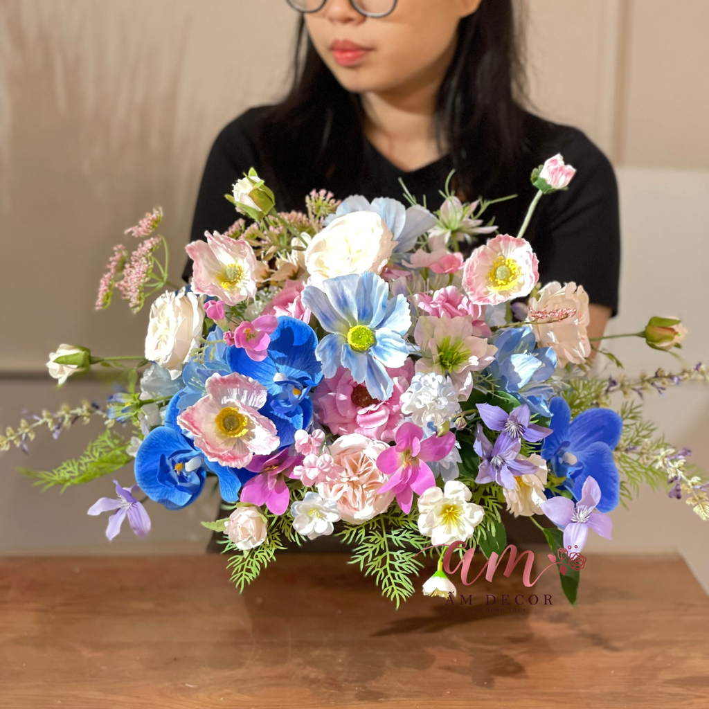 DẢI HOA BÀN HỌP BH070