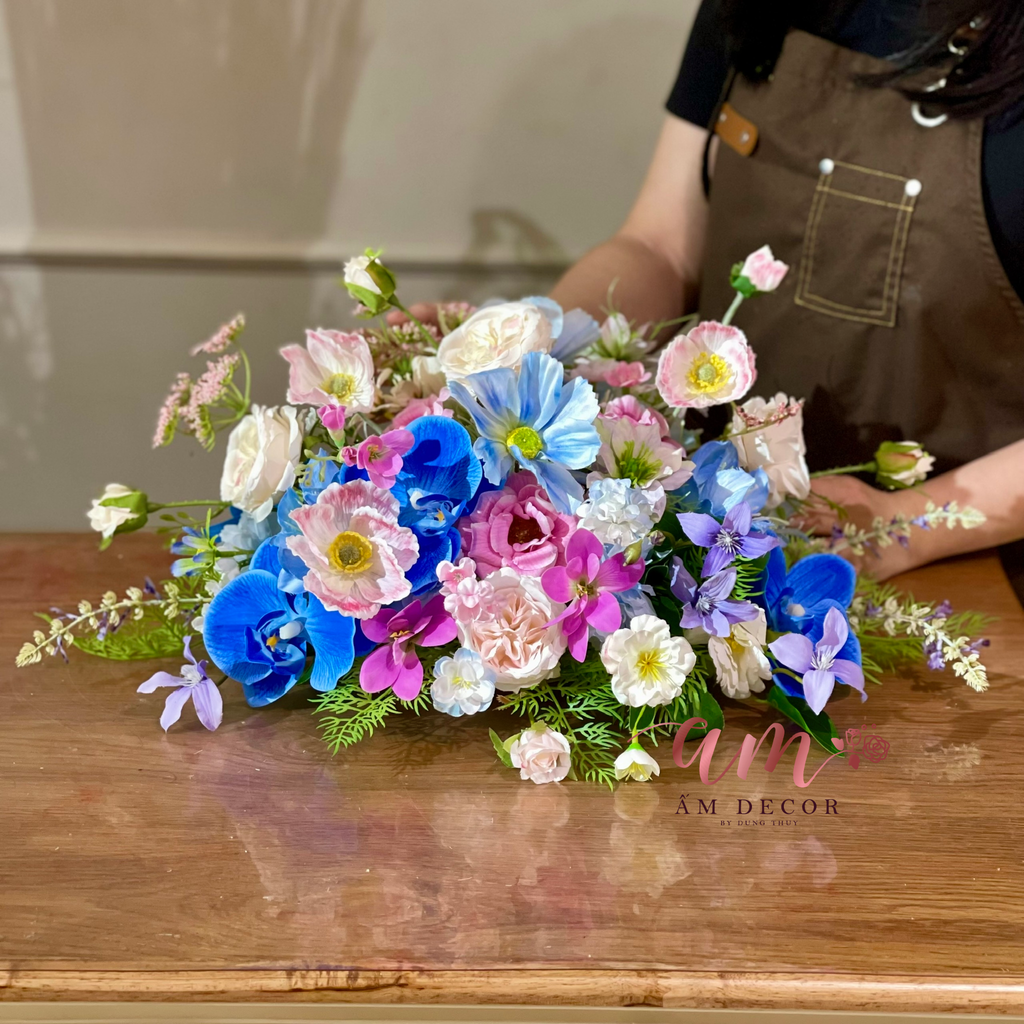 DẢI HOA BÀN HỌP BH070