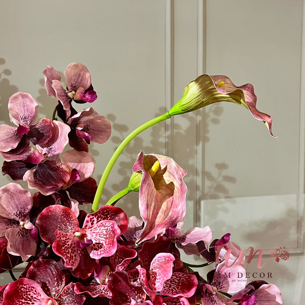 BÌNH HOA ASCARLET ORCHID ELEGANCE