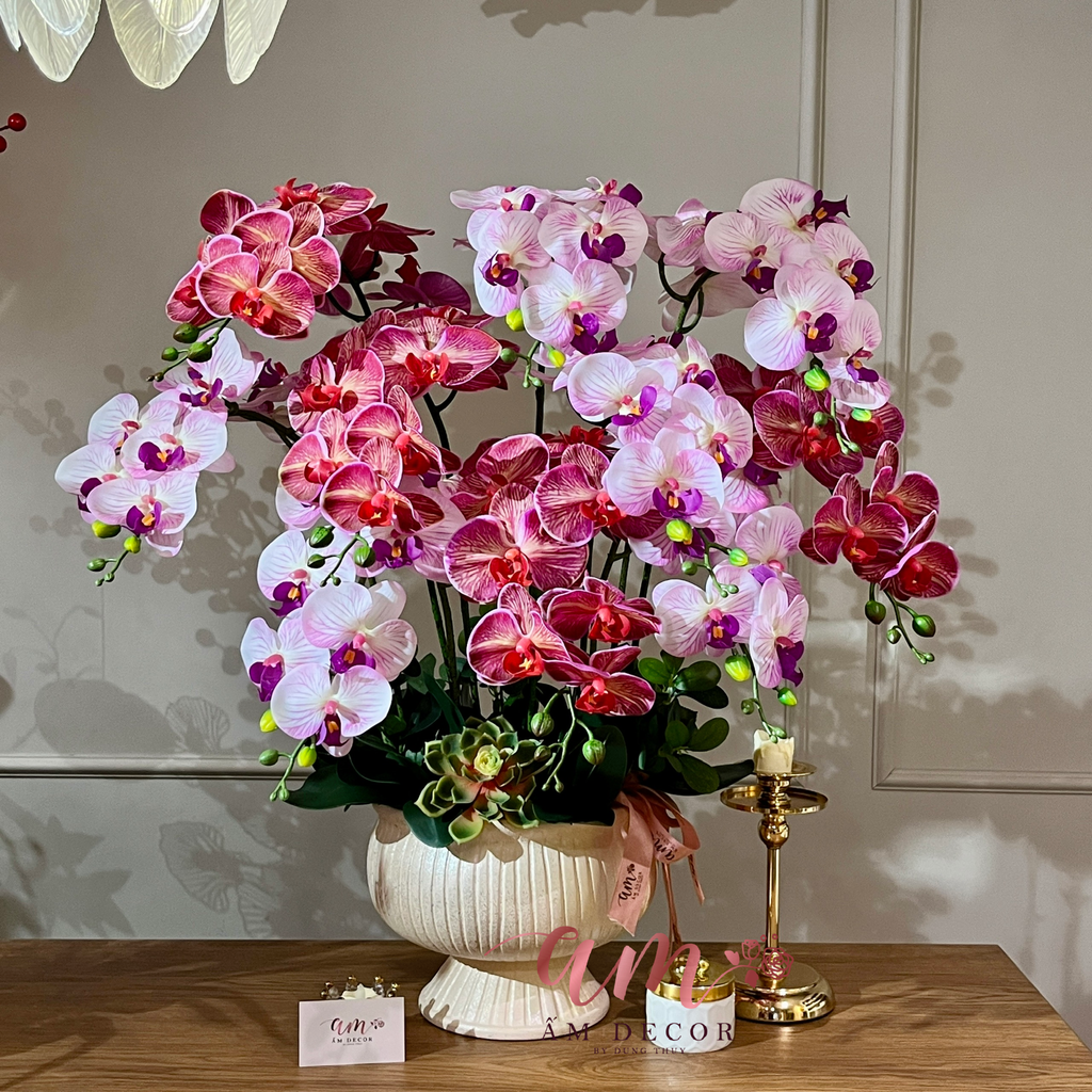 BÌNH HOA AROSÉ ORCHID INFERNO