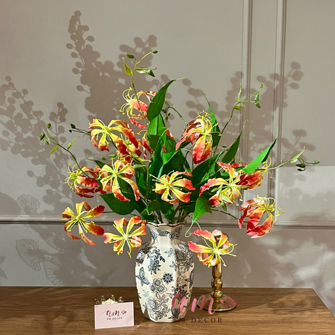  BÌNH HOA ALILY FIRE FLORAL 