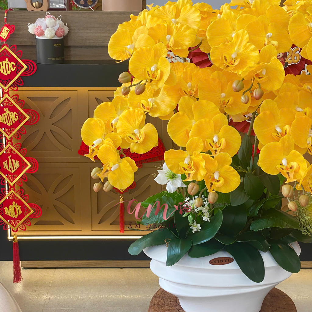 BÌNH HOA ALIGHT LEMONADE ORCHID