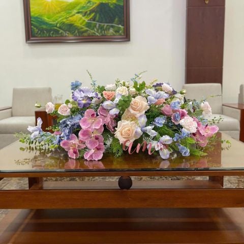  DẢI HOA BÀN HỌP BH073 