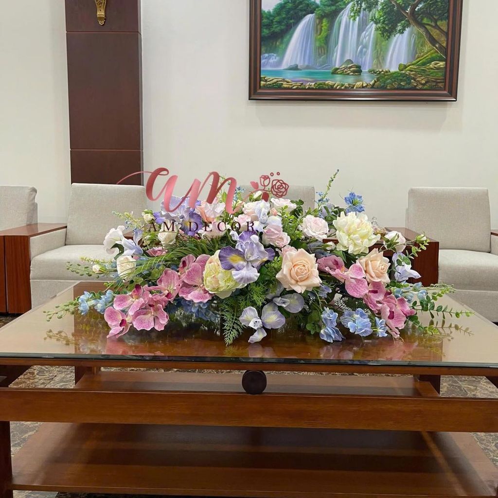 DẢI HOA BÀN HỌP BH073