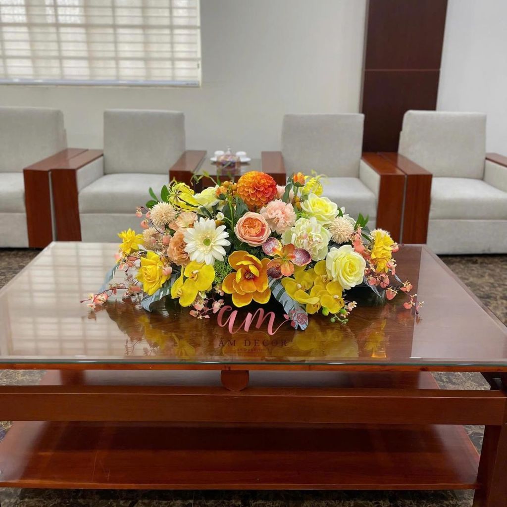 DẢI HOA BÀN HỌP BH075