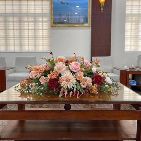  DẢI HOA BÀN HỌP BH074 