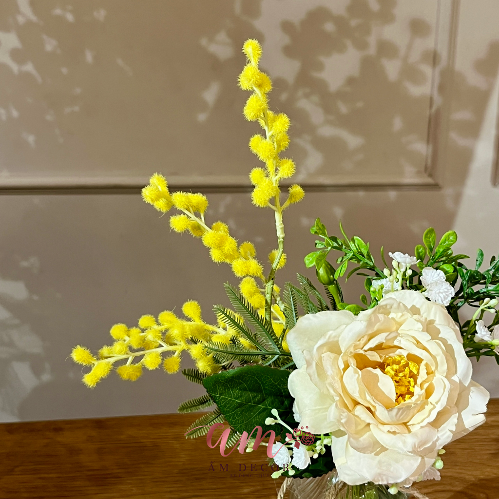 BÌNH HOA ALTESSE CREAM PEONY