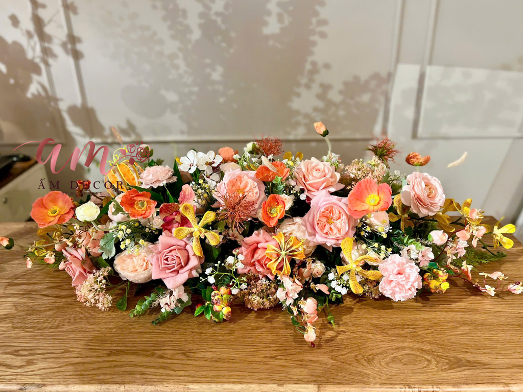 DẢI HOA BÀN HỌP BH77