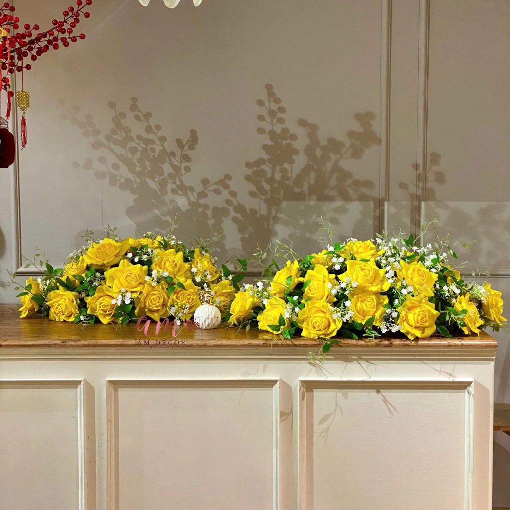 DẢI HOA BÀN HỌP BH080