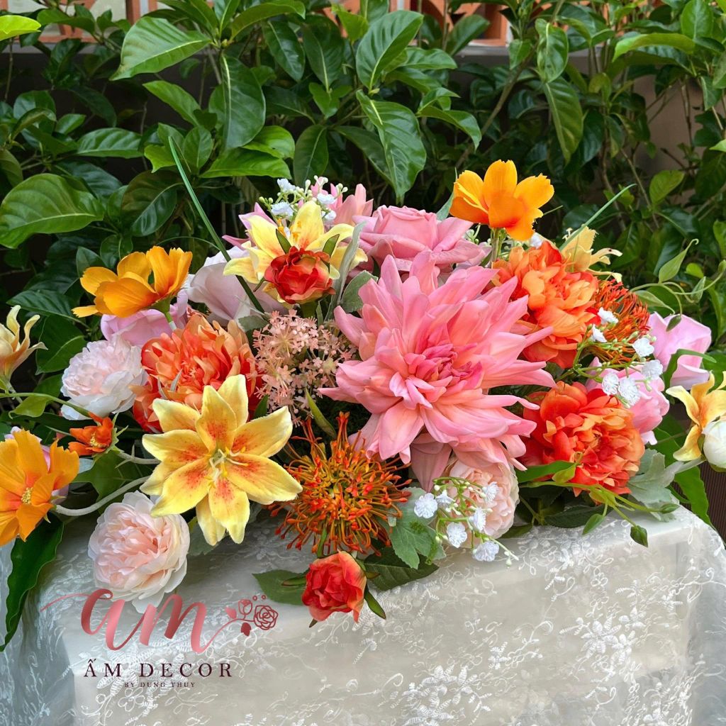 DẢI HOA BÀN HỌP BH082